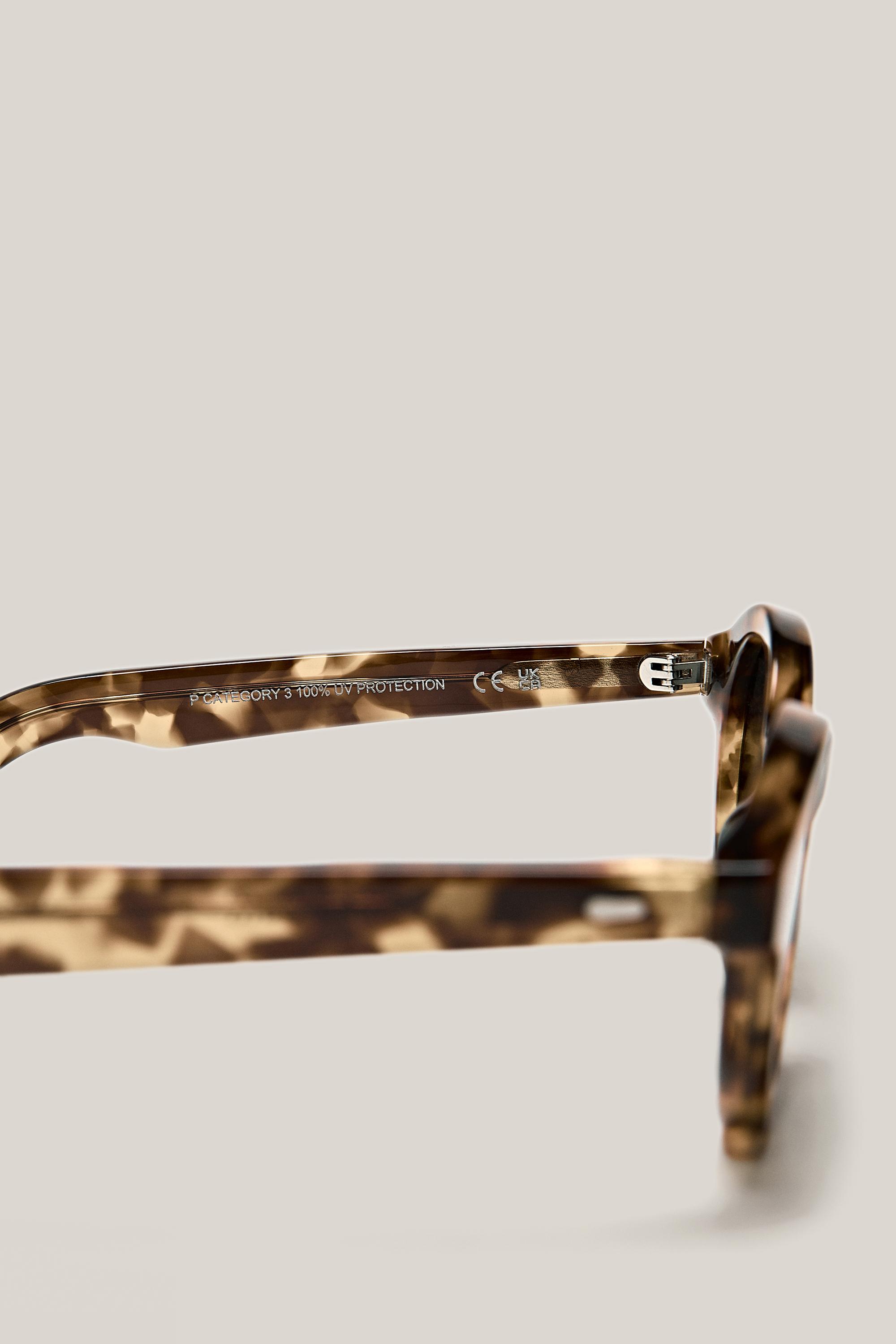 Round tortoiseshell-effect sunglasses - LIMITED EDITION